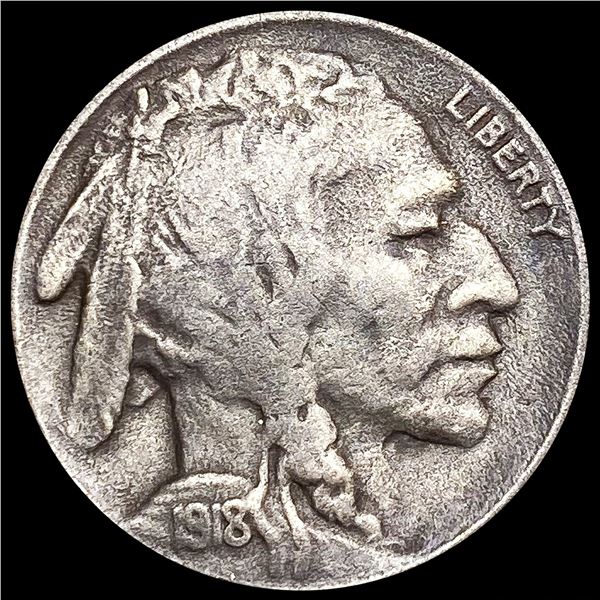 1918-S Buffalo Nickel NICELY CIRCULATED