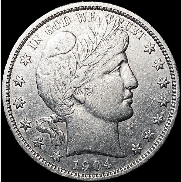 1904-O Barber Half Dollar CLOSELY UNCIRCULATED