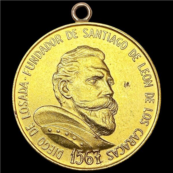 1967 Venezuela Caracas 400th Anniv .5 oz Gold CLOS