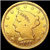 Image 1 : 1861 $2.50 Gold Quarter Eagle NICELY CIRCULATED