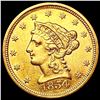 1854 $2.50 Gold Quarter Eagle UNCIRCULATED