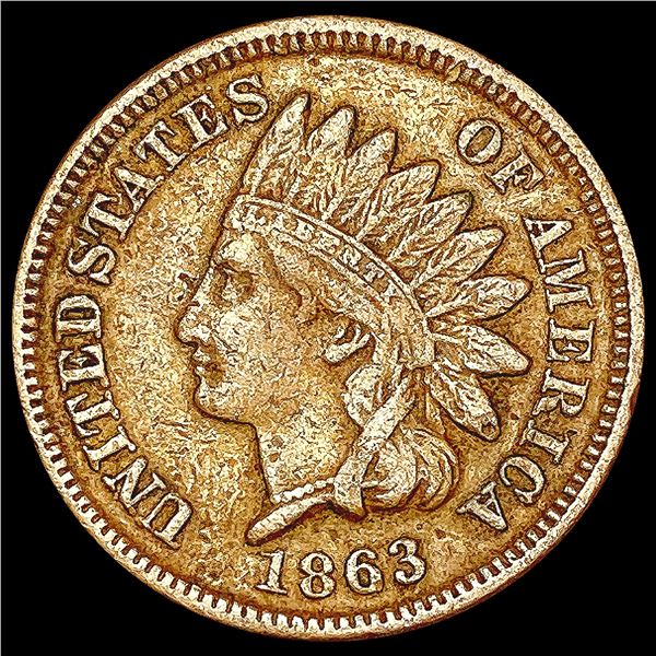 1863 Indian Head Cent CLOSELY UNCIRCULATED