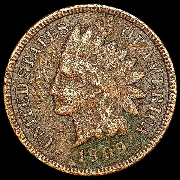 1909-S Indian Head Cent NICELY CIRCULATED