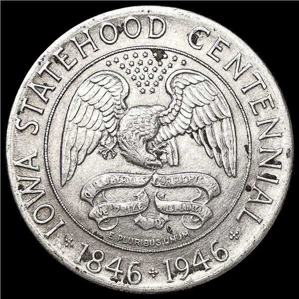 1946 Iowa Half Dollar NEARLY UNCIRCULATED