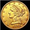 Image 1 : 1893 $5 Gold Half Eagle UNCIRCULATED