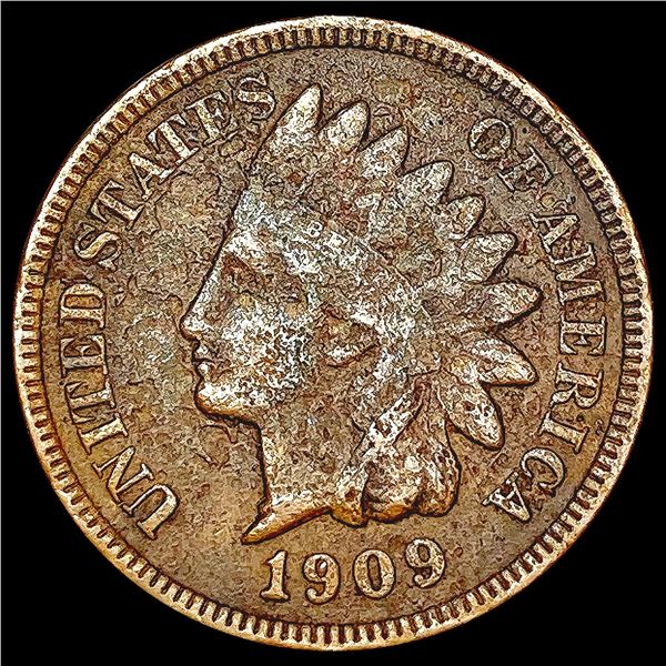 1909-S Indian Head Cent LIGHTLY CIRCULATED