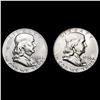 Image 1 : [2] 1956 Franklin Half Dollars CHOICE PROOF