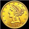 Image 1 : 1902-S $5 Gold Half Eagle UNCIRCULATED