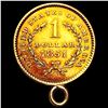 Image 2 : 1851 Rare Gold Dollar HIGH GRADE