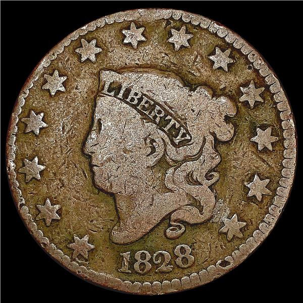 1828 Coronet Head Large Cent NICELY CIRCULATED