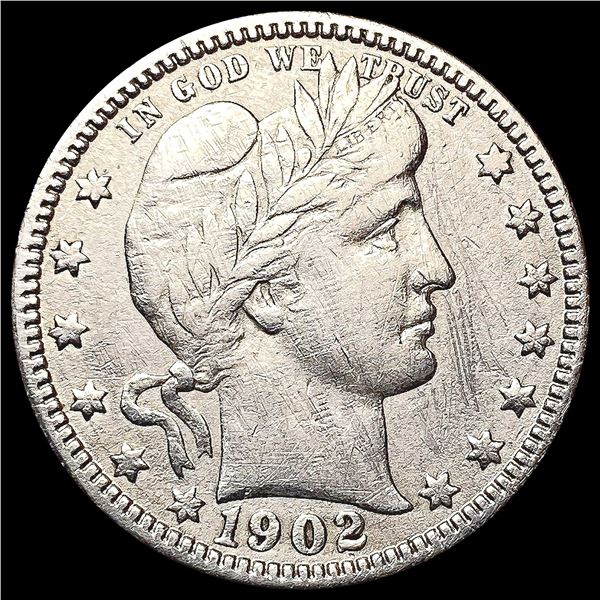 1902-O Barber Quarter NEARLY UNCIRCULATED