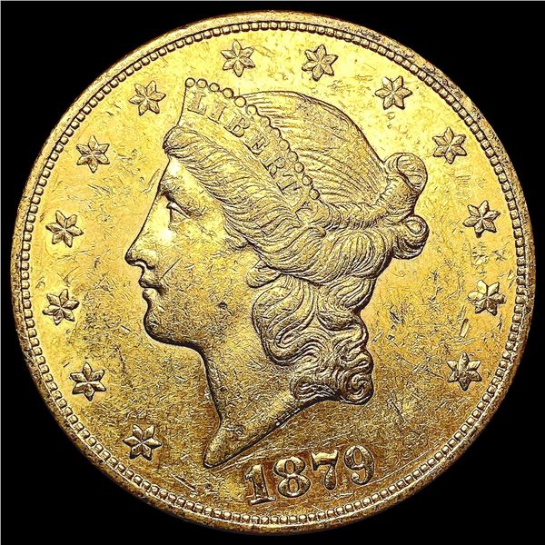 1879-S $20 Gold Double Eagle CLOSELY UNCIRCULATED