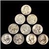 Image 1 : [10] Wash. Silver Quarters [[9] 1941, 1942] HIGH G