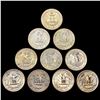 Image 2 : [10] Wash. Silver Quarters [[9] 1941, 1942] HIGH G