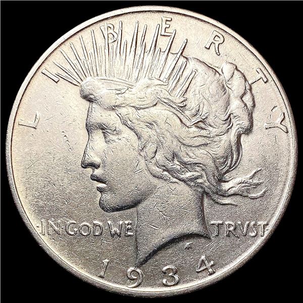 1934-S Silver Peace Dollar CLOSELY UNCIRCULATED