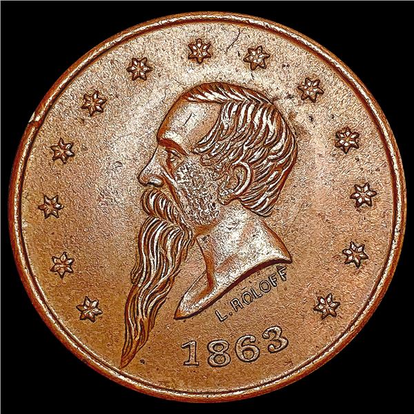 1863 Civil War Store Token HIGH GRADE