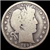 Image 1 : 1892 Barber Half Dollar NICELY CIRCULATED