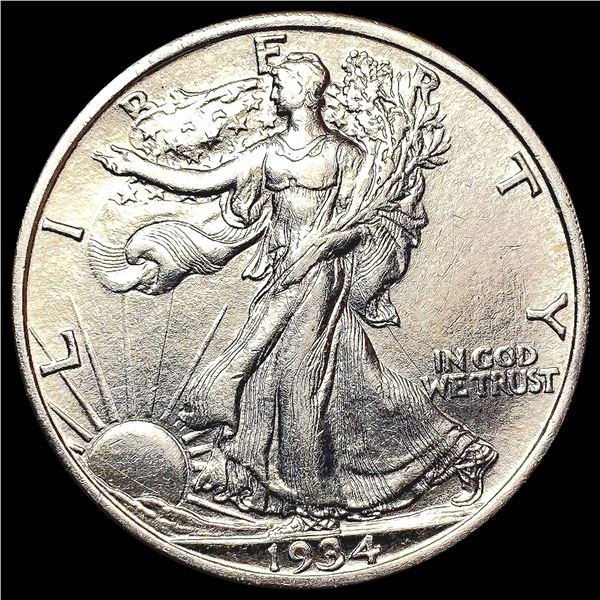 1934-D Walking Liberty Half Dollar CHOICE AU