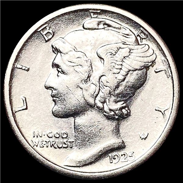 1925-S Mercury Dime CLOSELY UNCIRCULATED