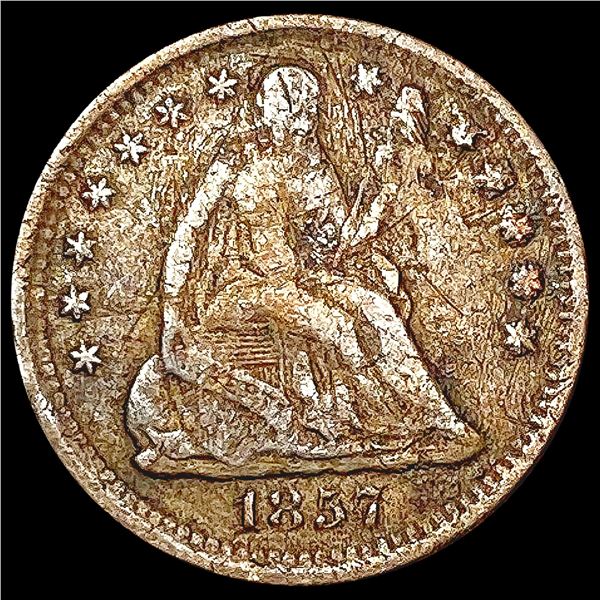 1857 Seated Liberty Half Dime NICELY CIRCULATED