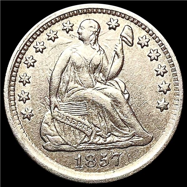 1857 Seated Liberty Half Dime CLOSELY UNCIRCULATED