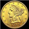 Image 1 : 1906 $5 Gold Half Eagle UNCIRCULATED