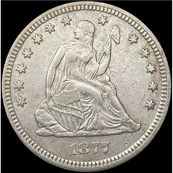 1877 Seated Liberty Quarter CLOSELY UNCIRCULATED