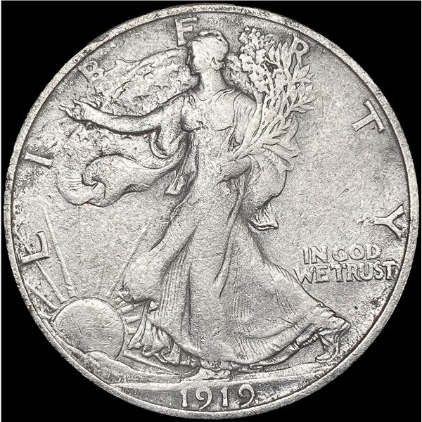 1919-S Walking Liberty Half Dollar CLOSELY UNCIRCU