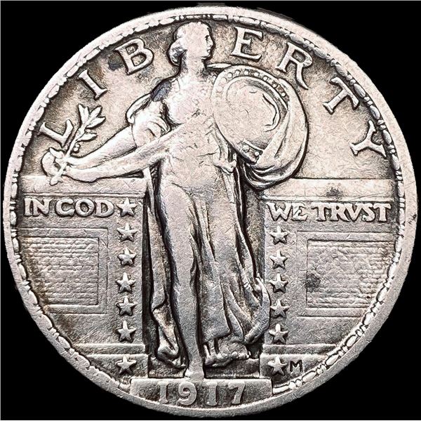 1917 Standing Liberty Quarter LIGHTLY CIRCULATED