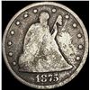 Image 1 : 1875-CC Twenty Cent Piece NICELY CIRCULATED