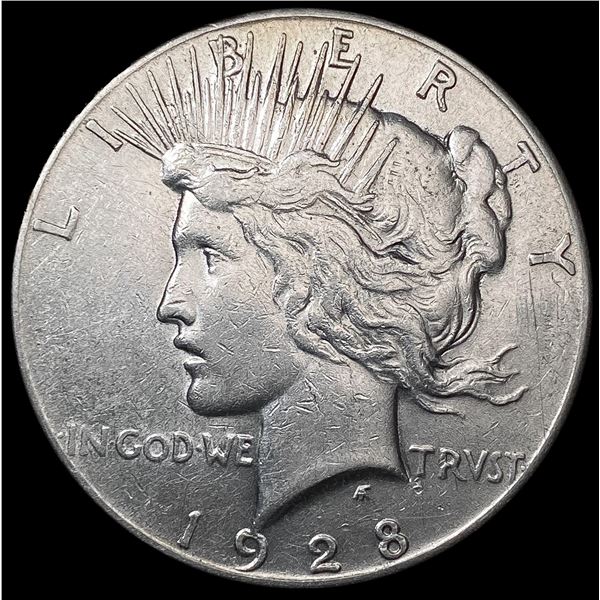 1928 Silver Peace Dollar CLOSELY UNCIRCULATED