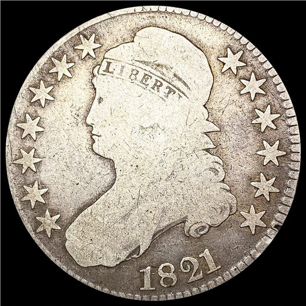 1821 Capped Bust Half Dollar NICELY CIRCULATED