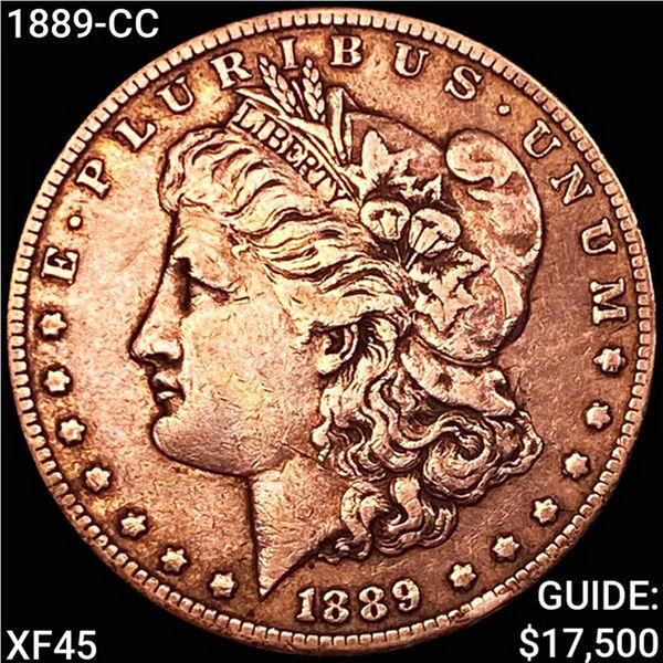 1889-CC Morgan Silver Dollar NEARLY UNCIRCULATED