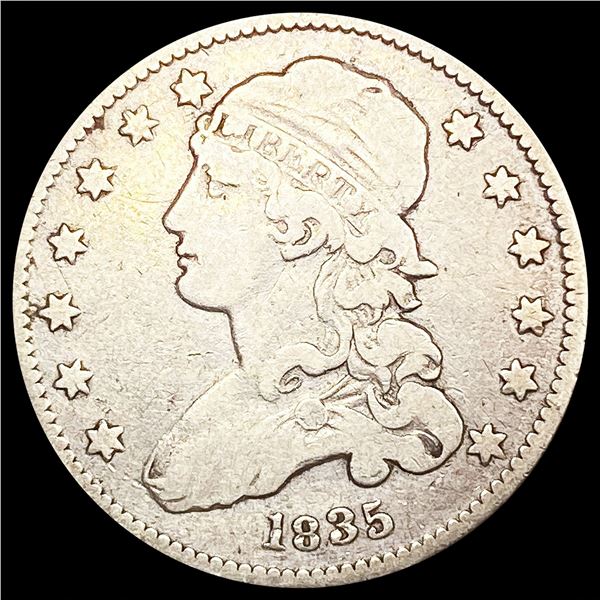 1835 Capped Bust Quarter NICELY CIRCULATED
