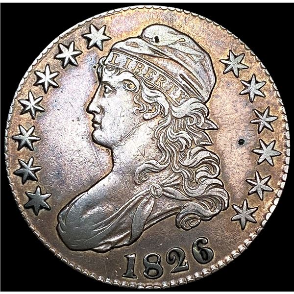 1826 Capped Bust Half Dollar NEARLY UNCIRCULATED