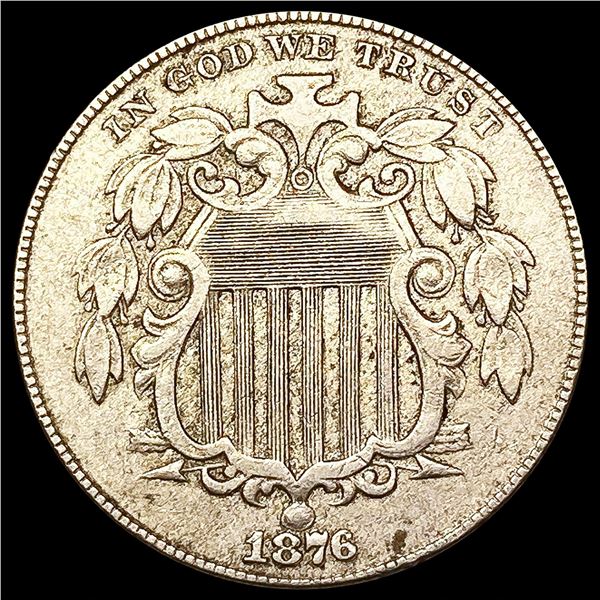 1876 Shield Nickel LIGHTLY CIRCULATED