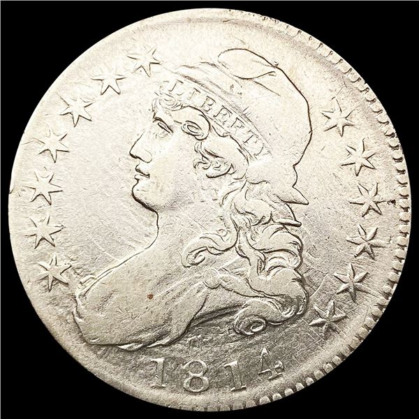 1814 Capped Bust Half Dollar LIGHTLY CIRCULATED