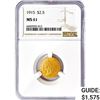 Image 1 : 1915 $2.50 Gold Quarter Eagle NGC MS61