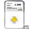 Image 1 : 1855 Rare Gold Dollar NGC AU55