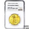 Image 1 : 1990-W US 1oz Gold $50 Eagle NGC PF70 Ultra CAMEO