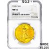 Image 1 : 1928 $20 Gold Double Eagle NGC MS66