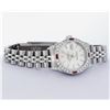 Image 3 : Rolex Ladies Quickset Stainless Steel Silver Index 18K White Gold Diamond & Ruby