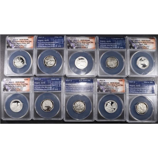 COLLECTORS LOT ANACS GRADED ATB QUARTERS