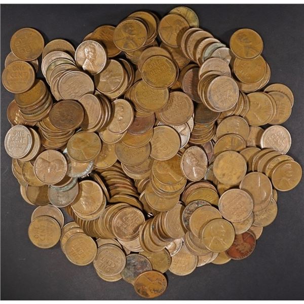 (300) 30s DATES WHEAT CENTS