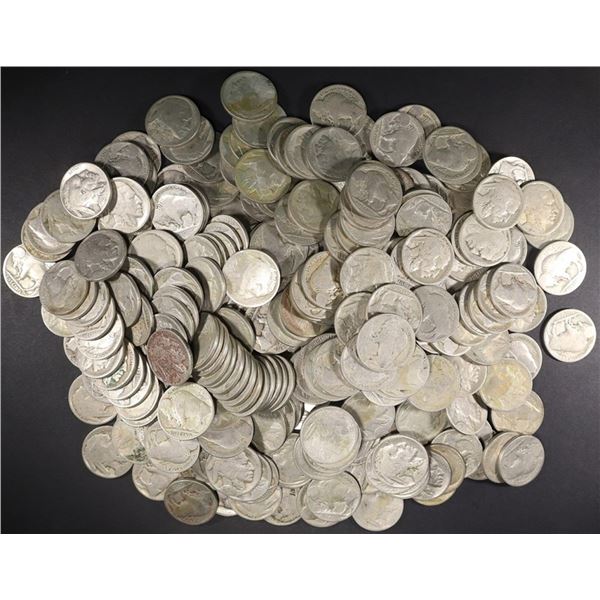 (300) PARTIAL/NO DATE BUFFALO NICKELS