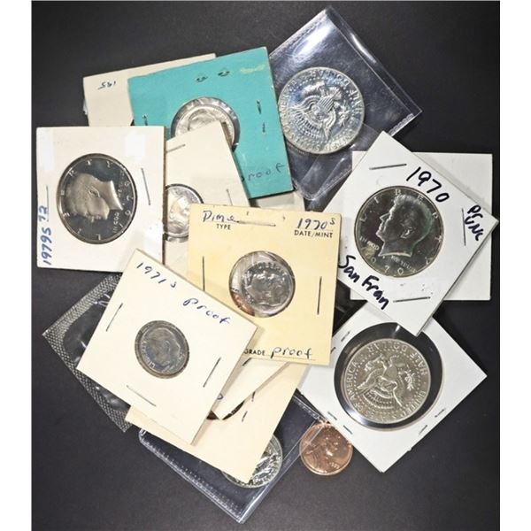 COLLECTORS LOT PROOF TYPE COINS