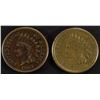 Image 1 : 1860 XF & 1863 VF INDIAN CENTS