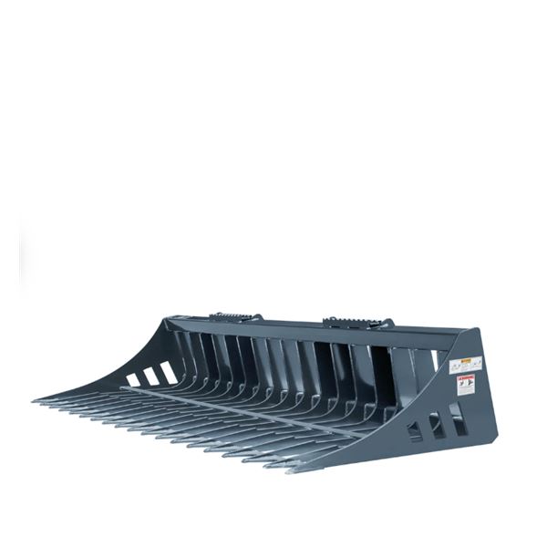 TMG Industrial 72" Skid Steer Rock Skeleton Bucket Attachment-Unused
