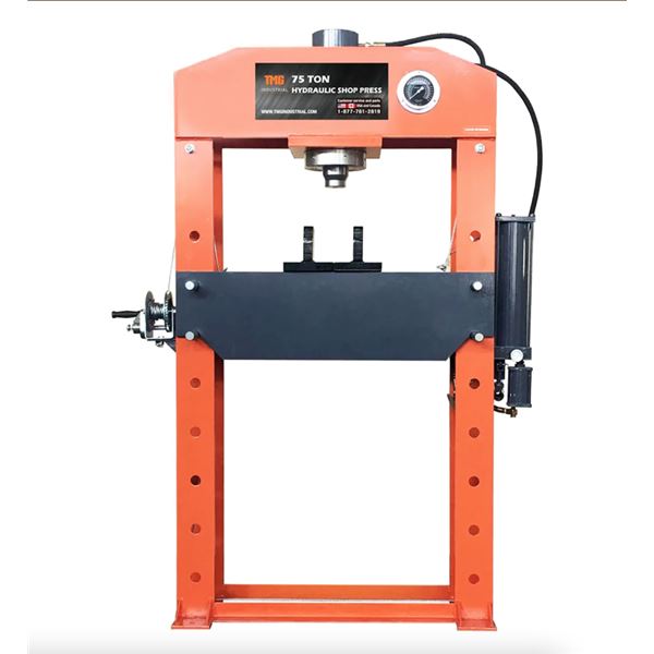 TMG Industrial 75 Ton Shop Press-Unused