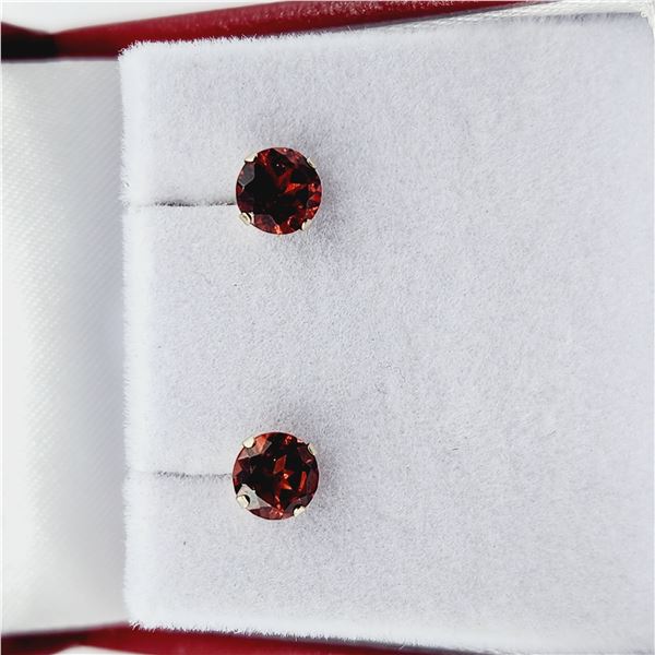 Natural Garnet Earrings-Unused